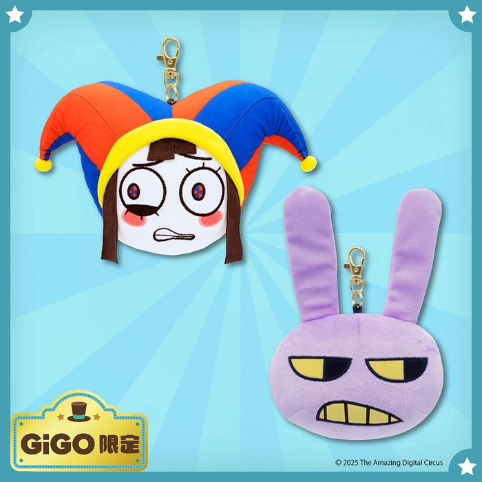 ▲アメイジング デジタル サーカス ぬいぐるみパスケース 全2種