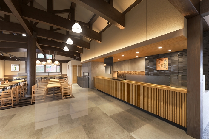 伊藤久右衛門 清水産寧坂店 内観(カフェ)CG