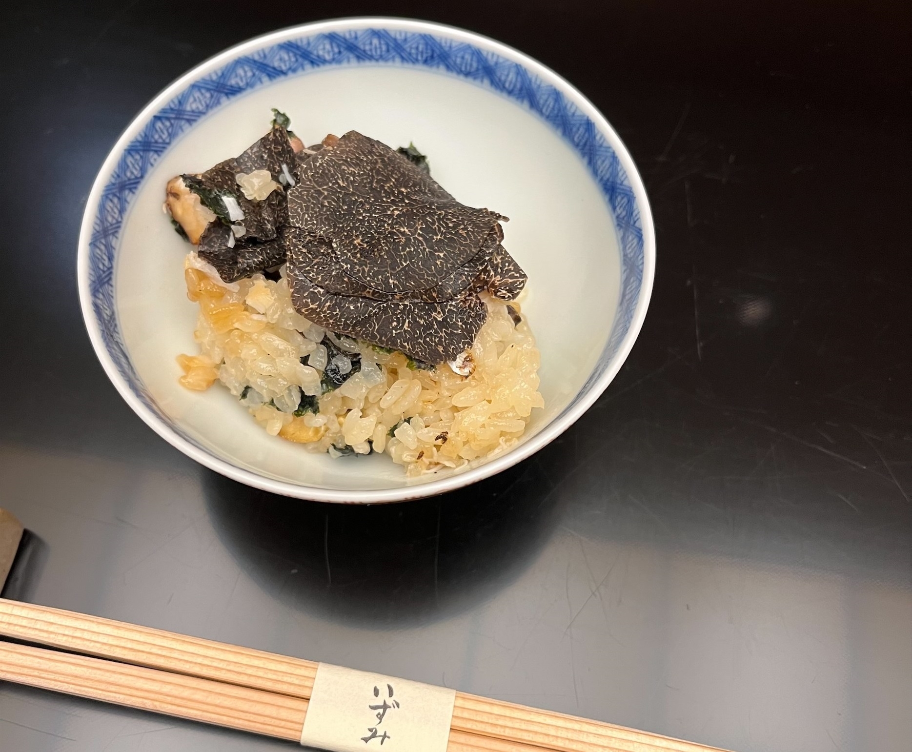 至福の「黒トリュフとのどぐろご飯」