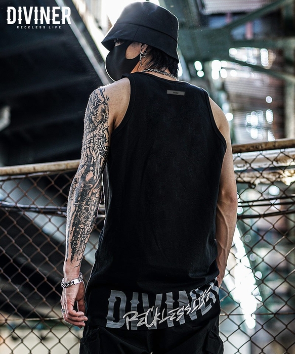 HemLogo Tanktop（ブラック/グレー）