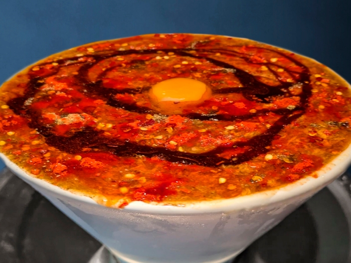 冷やし酸辣ジャンうどん