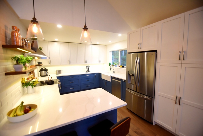 アメリカ式L字型キッチン