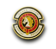PINS FACTORY（ピンズファクトリー）　ピンズ実例紹介スコティッシュ・クリエイションズ　様　「キルトピン＆ピンバッジ」★ヨーロッパの風格“ユニコーンの紋章”ピンズ