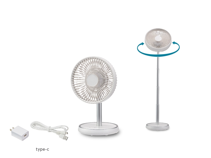 好きな高さで送風＆首振