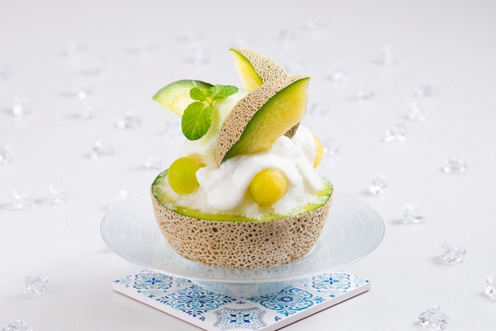 南張メロンかき氷～練乳のエスプーマ仕立て～