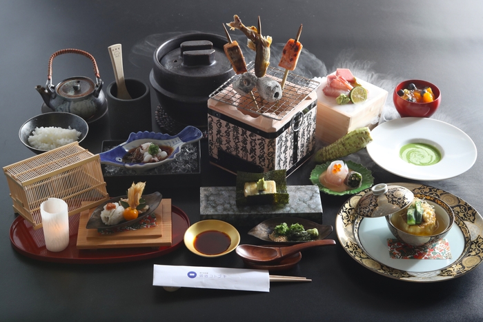 旬の食材を楽しむ囲炉裏会席