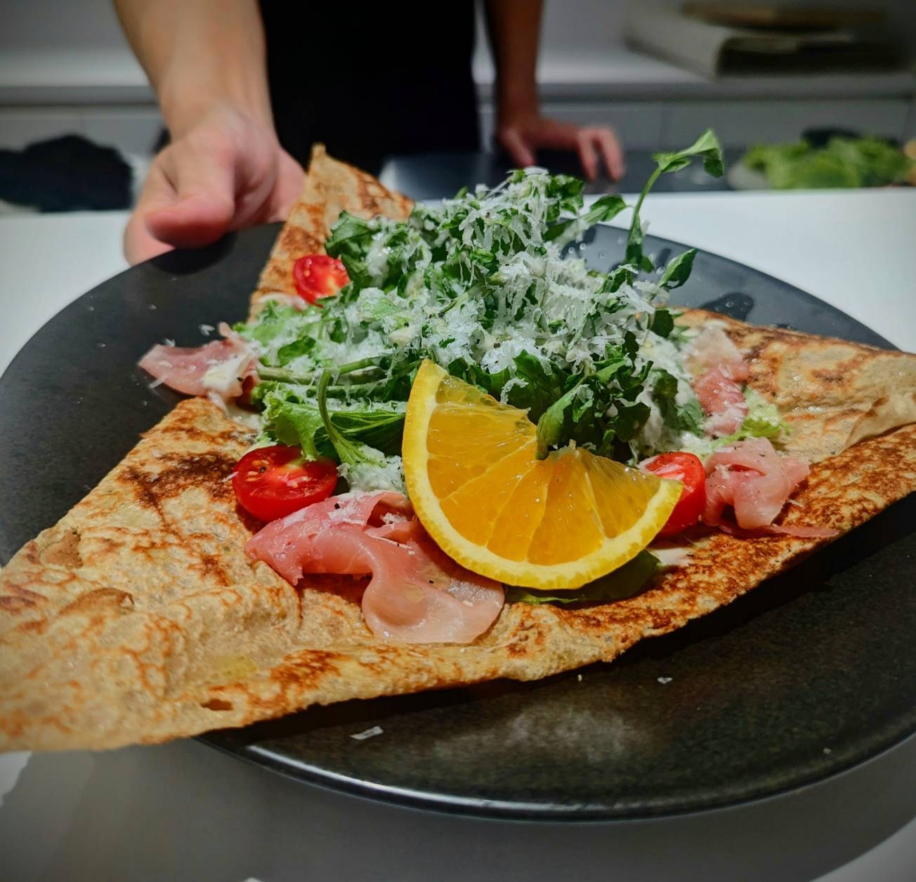 NEW蕎麦粉のクレープ(ドリンク付き)2,200円(税込)