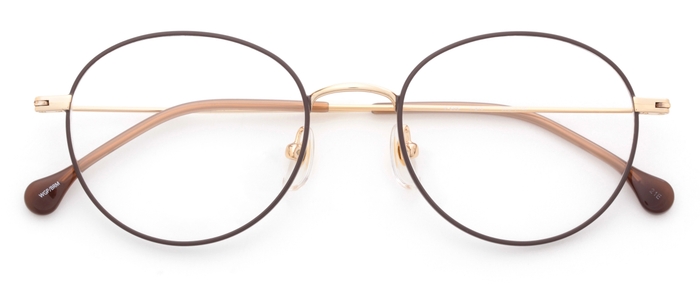 ホワイトゴールド/ブラウンマット