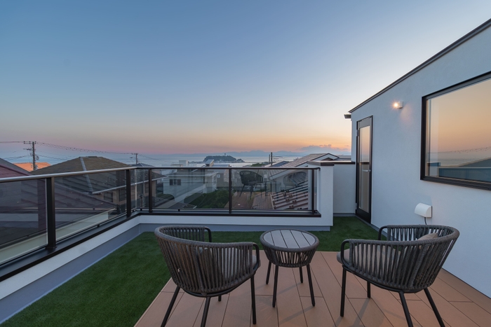 ルーフバルコニーからの景色