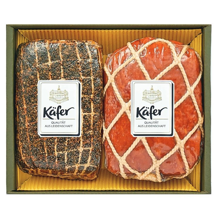 <Kafer>ハム詰合せ(ボンレスハム280g×1、ポークハム220g×1)