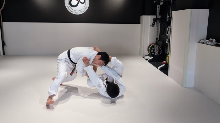 柔術のスパーリングの様子