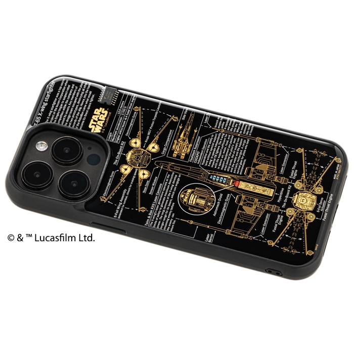 FLASH X-WING 基板アート iPhone 15Pro Maxケース ななめ