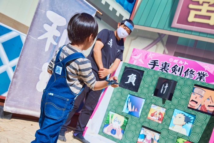 ▲オリジナル手裏剣で修業に挑め!