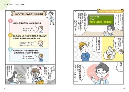画像P66-67(iDeCoの特徴、NISAとの違いは?)