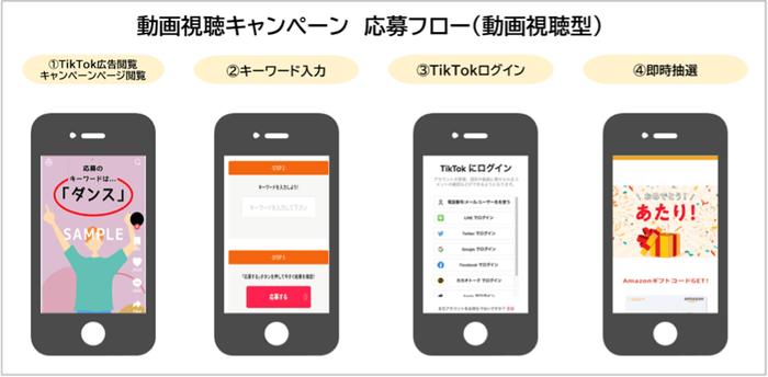 動画視聴キャンペーン 応募フロー