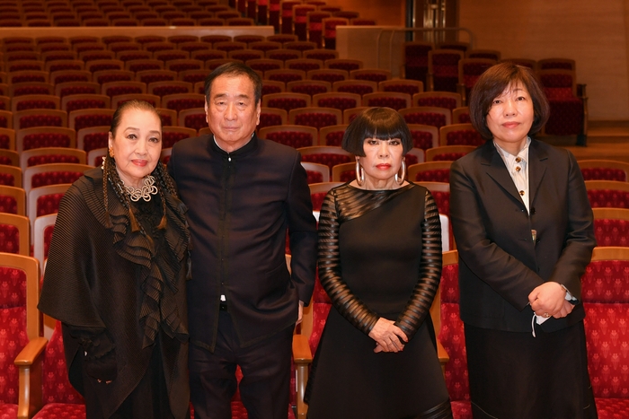 発起人:左から 湯川れい子、三枝成彰、コシノジュンコ、林真理子