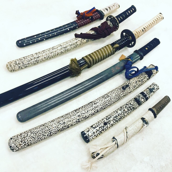 古来より日本刀に用いられているエイ革