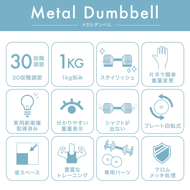 ライシン メタルダンベル 特徴