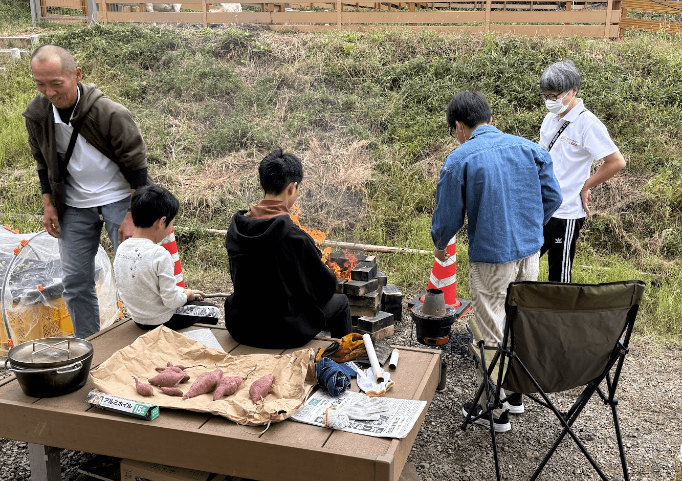 野外活動の様子