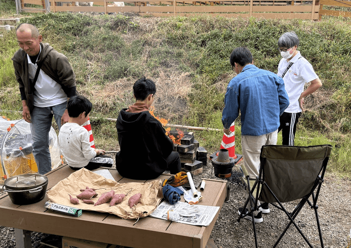 野外活動の様子