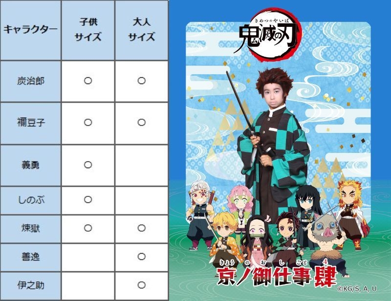 扮装一覧/お渡しイメージ