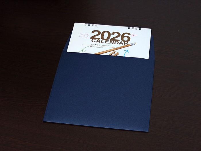 カレンダー封入時(ネイビー)