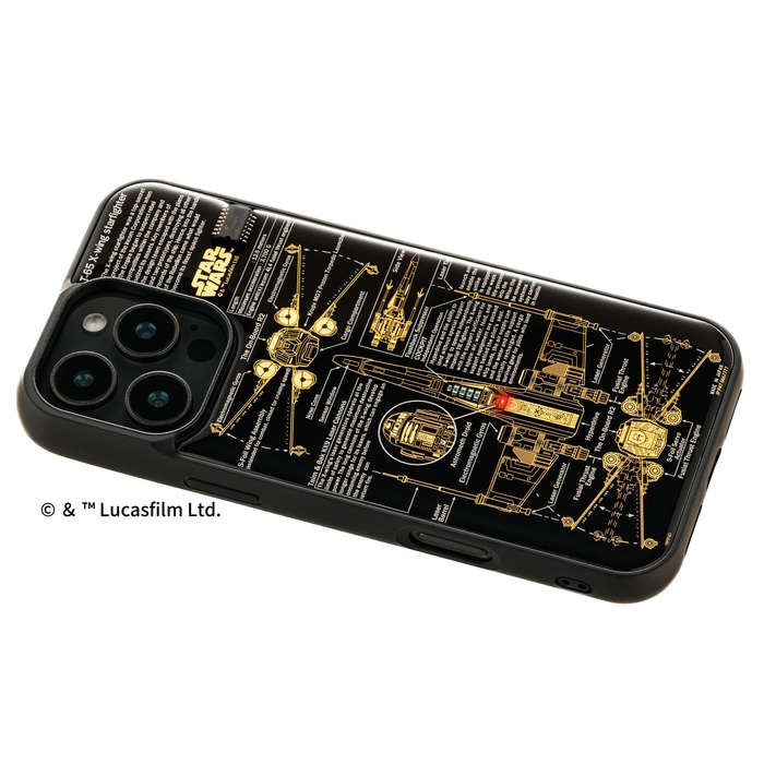 FLASH X-WING 基板アート iPhone 16Pro Maxケース　ななめ