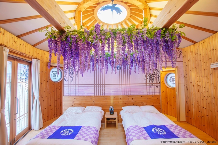 ▲コラボルームで宿泊すれば、1泊2日全てが「鬼滅の刃」!