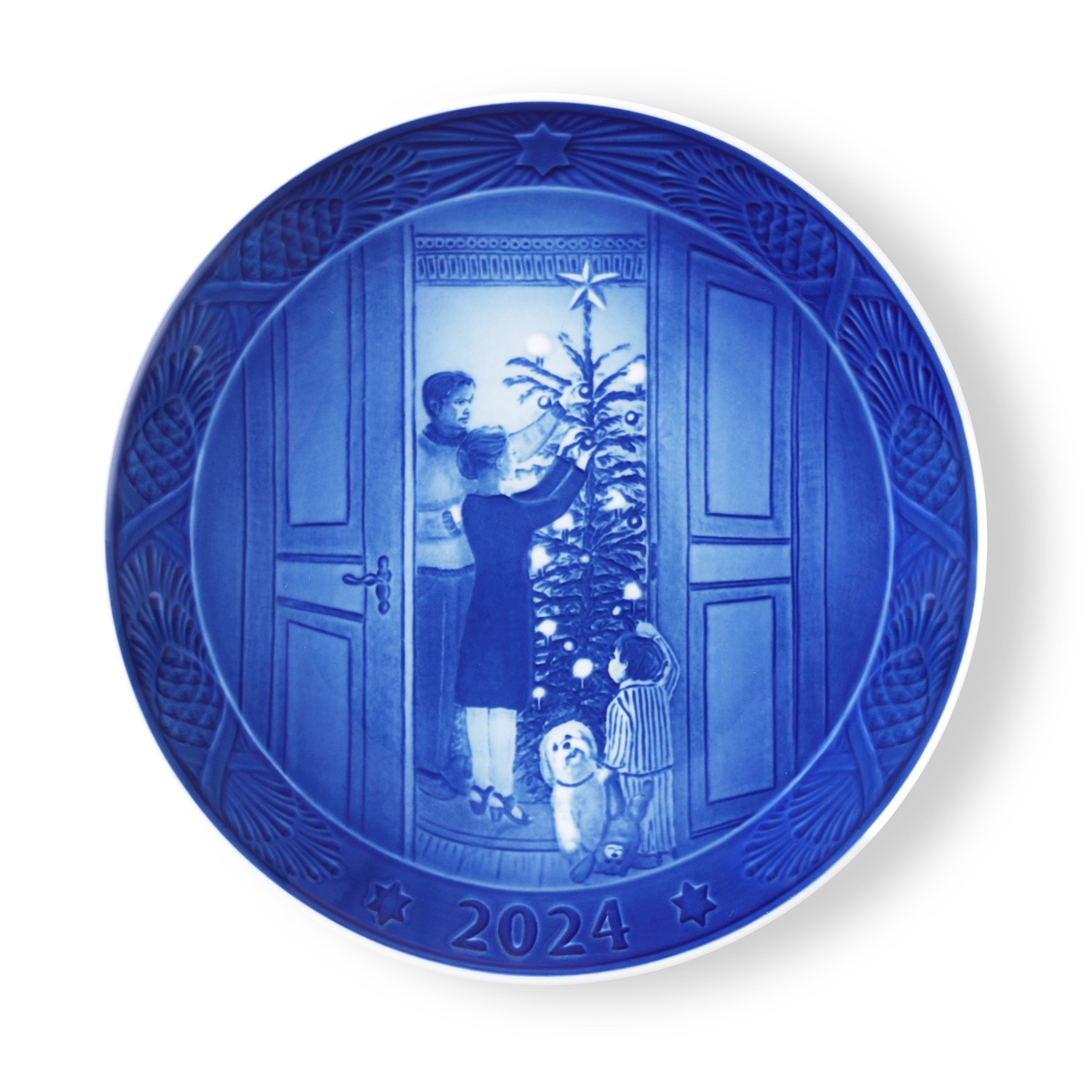 <ロイヤルコペンハーゲン>イヤープレート2024年版 「CHRISTMAS ANTICIPATION」