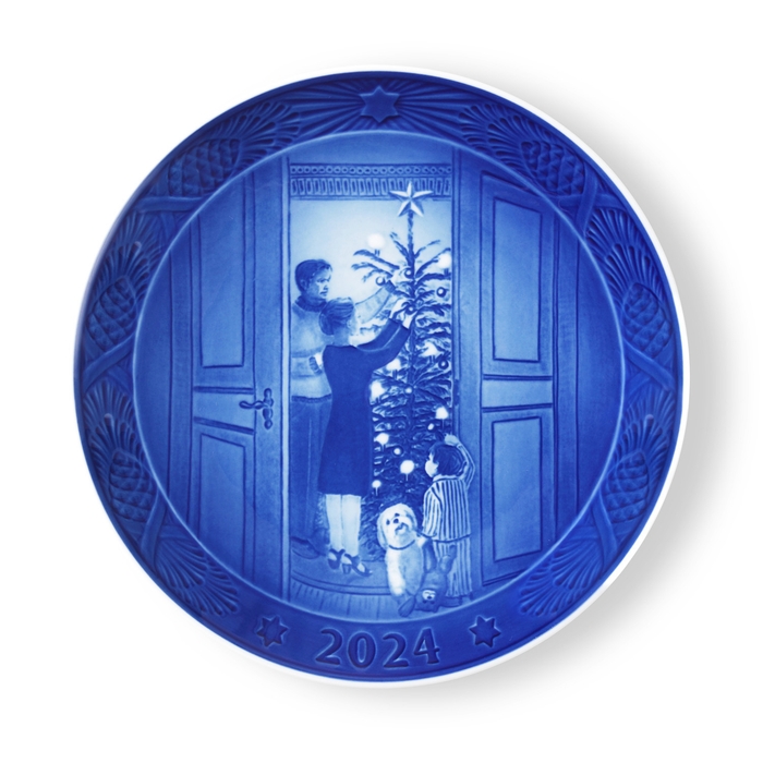 <ロイヤルコペンハーゲン>イヤープレート2024年版 「CHRISTMAS ANTICIPATION」