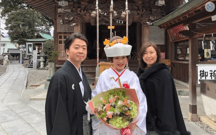 2020年12月神前式(シンシアリーで成婚されたお二人と共に)