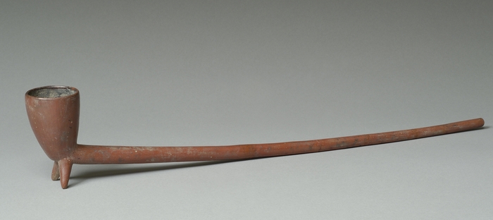 (Photo_03)脚付土製パイプ メキシコ西部地方 11世紀~16世紀初頭