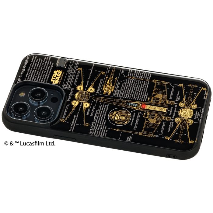 FLASH X-WING 基板アート iPhone 14Pro Maxケース ななめ