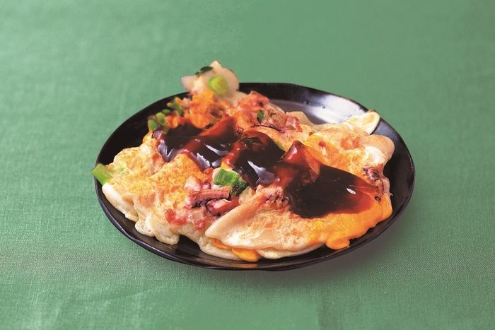 【いかやきやまげん】「大阪名物!玉子入りいかやき ねぎ入りソース味」