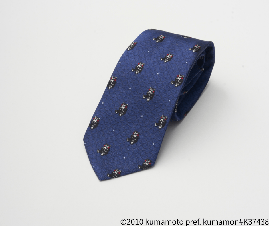 ドット柄とくまモン