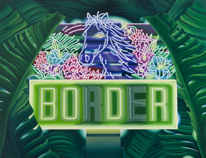 タイトル:“Border No.14“ 2024 1120×1455mm Oil on canvas
