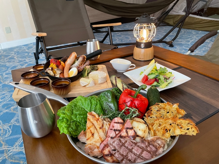 夕食:スペシャルアウトドアメニュー