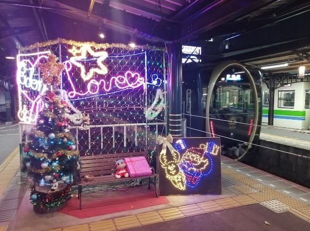 2022年登場 2代目クリスマスベンチ