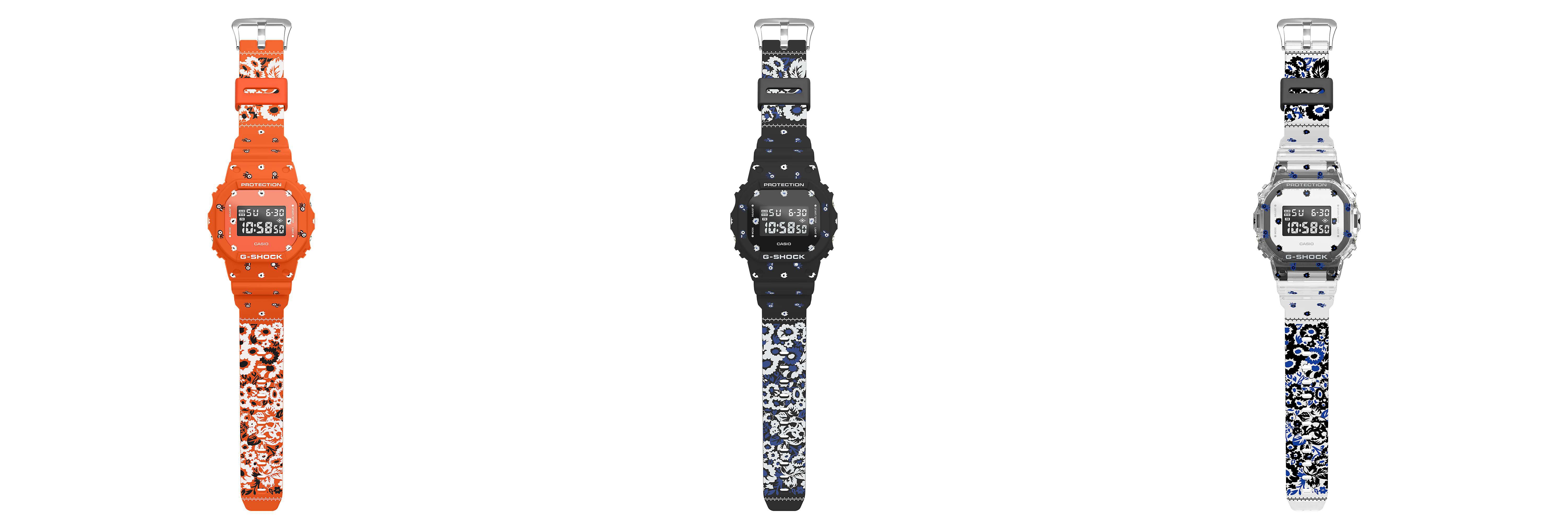 MY G-SHOCK DWE-5610NM(左からORANGE、BLACK、SKELETON)(2)