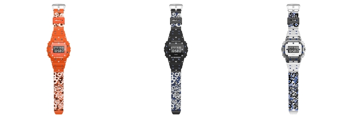MY G-SHOCK DWE-5610NM(左からORANGE、BLACK、SKELETON)(2)