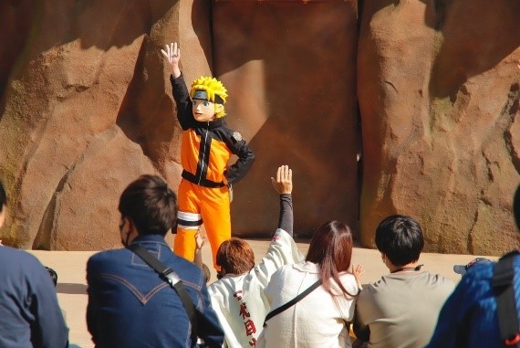 ▲ナルトとボルトみたいに、親子でゲームに参加しよう!