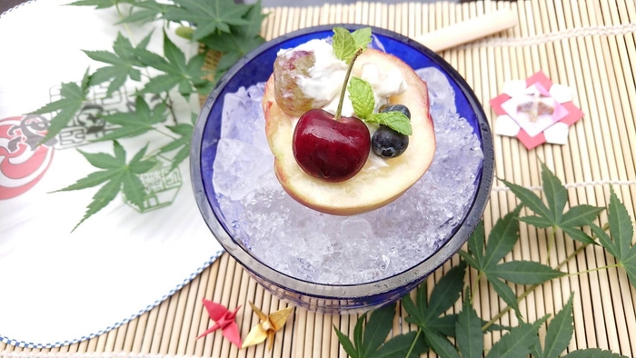 フルーツのヨーグルト白和え 桃窯入り ※要予約