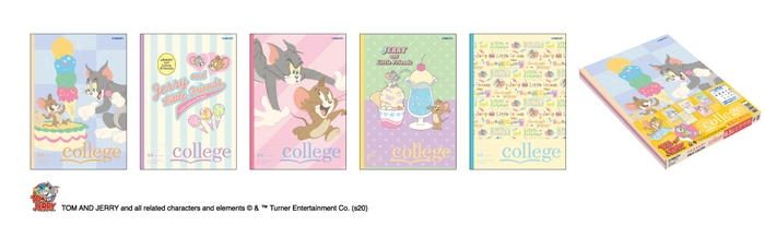 『トムとジェリー MILD COLORS』5冊束 6.5mmドット罫 商品画像