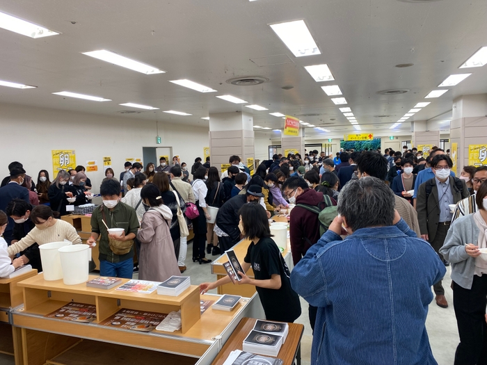 昨年の食べ放題ブースの様子