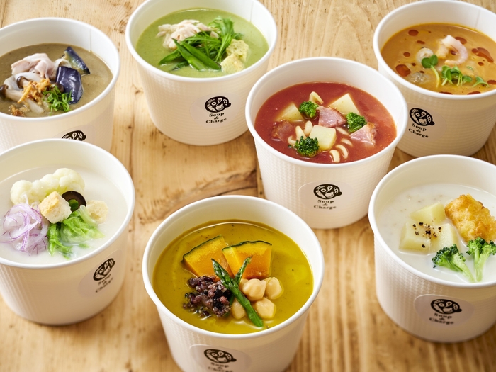 具だくさんの日替わりスープ(イメージ)