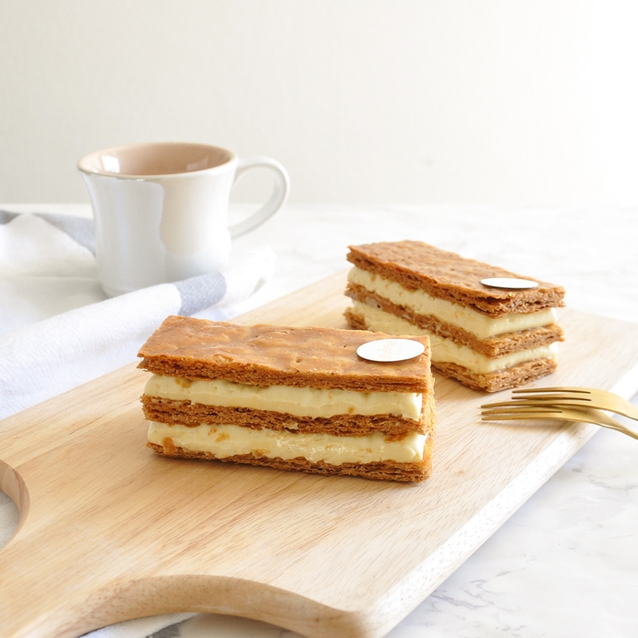 ルノートルで人気の「ミルフィーユ・ヴァニーユ」