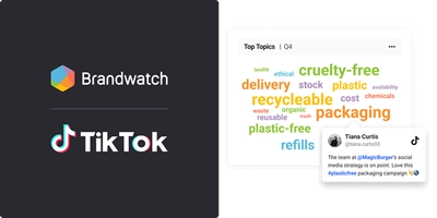 ブレインパッドが取り扱う「Brandwatch Consumer Research」に 新機能、TikTokデータの取得・分析機能を実装