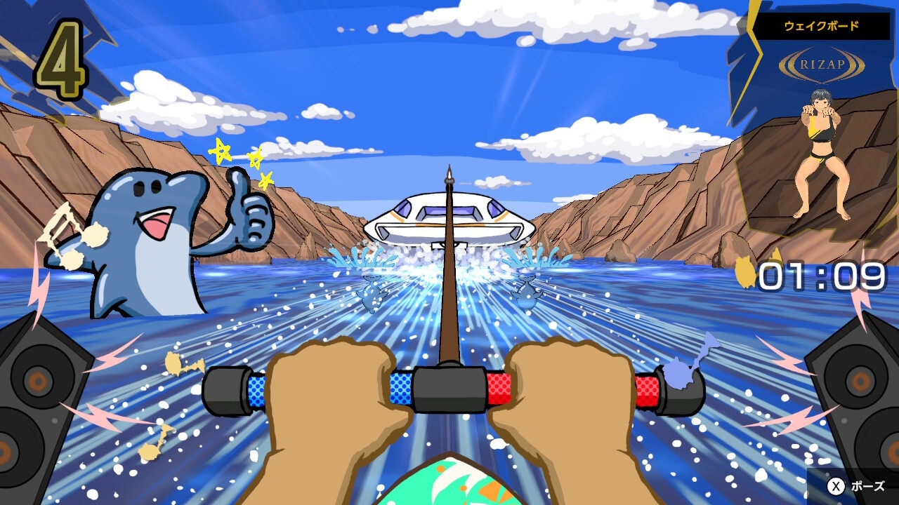 体感リズムゲームで筋力アップ!