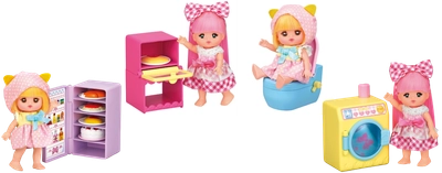 おうち遊びにぴったり！ ポケットメルちゃんに「きほんの家具セット」が登場