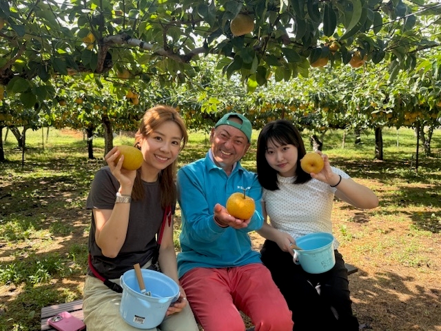 福島研修・まるせい果樹園にて